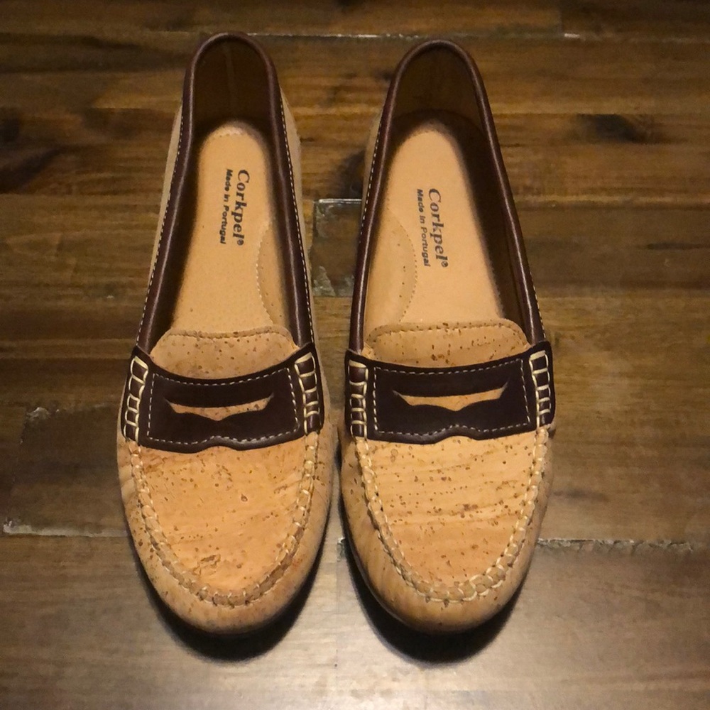 Cork slip on shoes made in Portugal